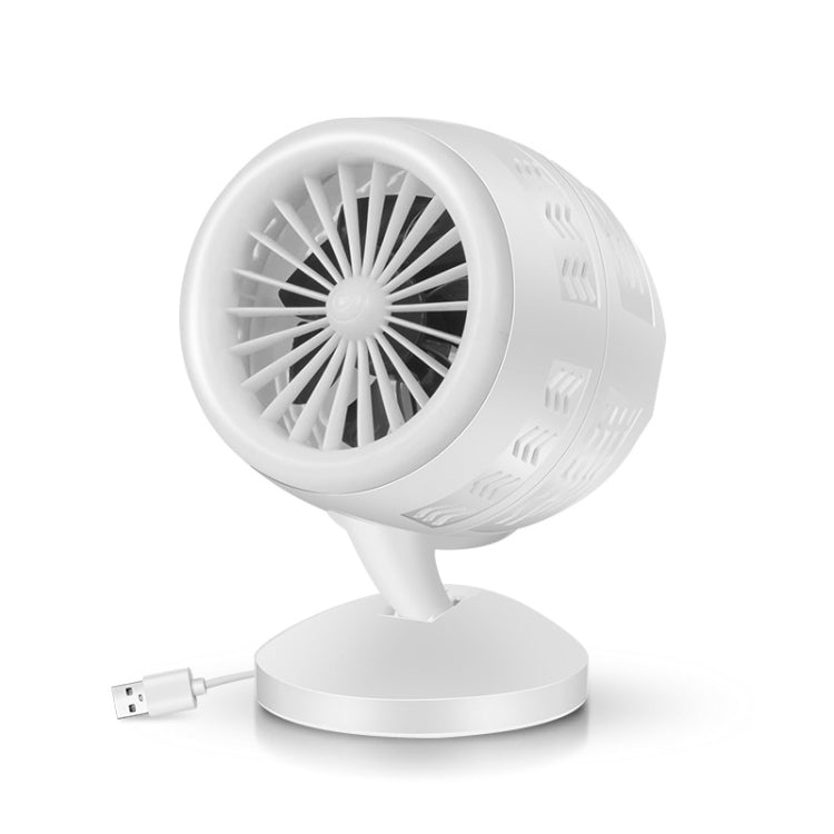 Ventilatore elettrico da tavolo con ciclo di convezione dell'aria di ricarica mini USB regolabile portatile, dispositivo di raffreddamento dell'aria a 2 velocità