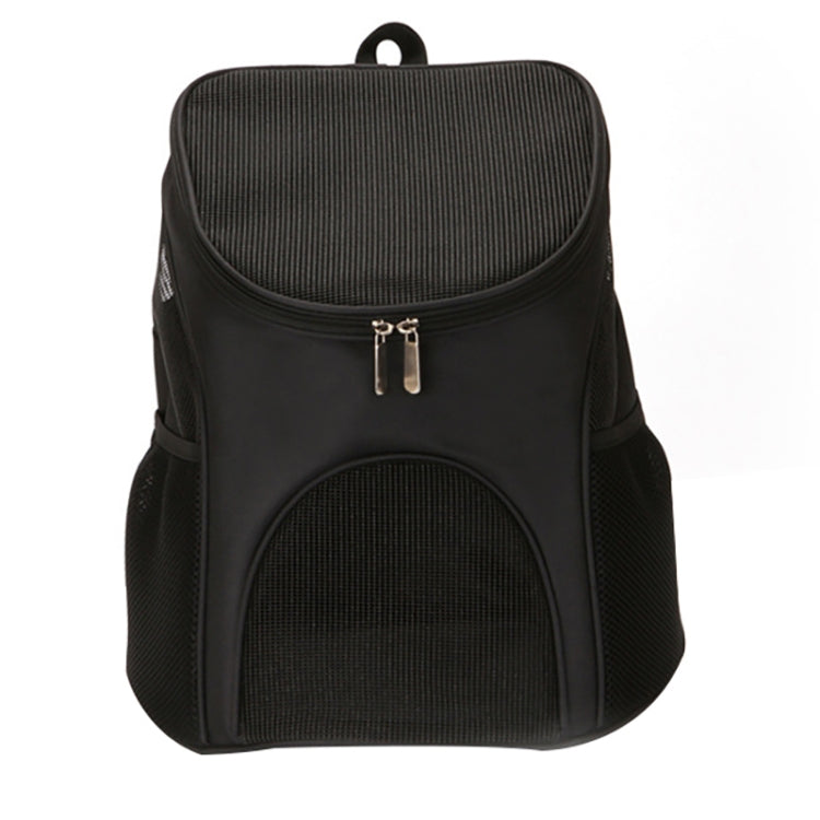 Zaino portatile pieghevole in nylon traspirante per trasportini per animali domestici, dimensioni: 45 x 36 x 31 cm, Size: 45 x 36 x 31cm Black, Size: 45 x 36 x 31cm Coffee, Size: 45 x 36 x 31cm Blue, Size: 45 x 36 x 31cm Red