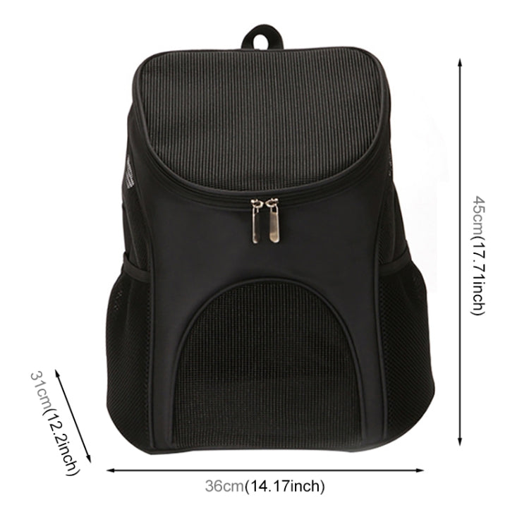 Zaino pieghevole in nylon traspirante per animali 45x36x31 cm