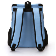 Zaino portatile pieghevole in nylon traspirante per trasportini per animali domestici, dimensioni: 45 x 36 x 31 cm, Size: 45 x 36 x 31cm Black, Size: 45 x 36 x 31cm Coffee, Size: 45 x 36 x 31cm Blue, Size: 45 x 36 x 31cm Red