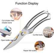 Cesoia per gadget da cucina da 10 pollici per pollame, pesce, osso di pollo, in acciaio inossidabile, confezione regalo, Gift Box Package