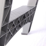Sgabello per autolavaggio con scala pieghevole a doppia faccia in plastica spessa, Double-sided Folding Ladder