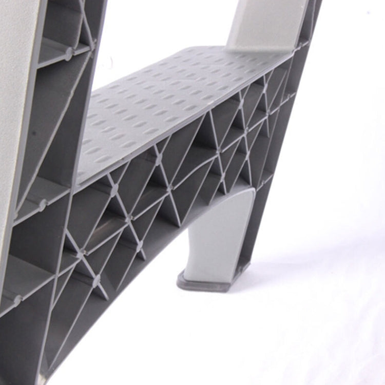 Sgabello per autolavaggio con scala pieghevole a doppia faccia in plastica spessa, Double-sided Folding Ladder