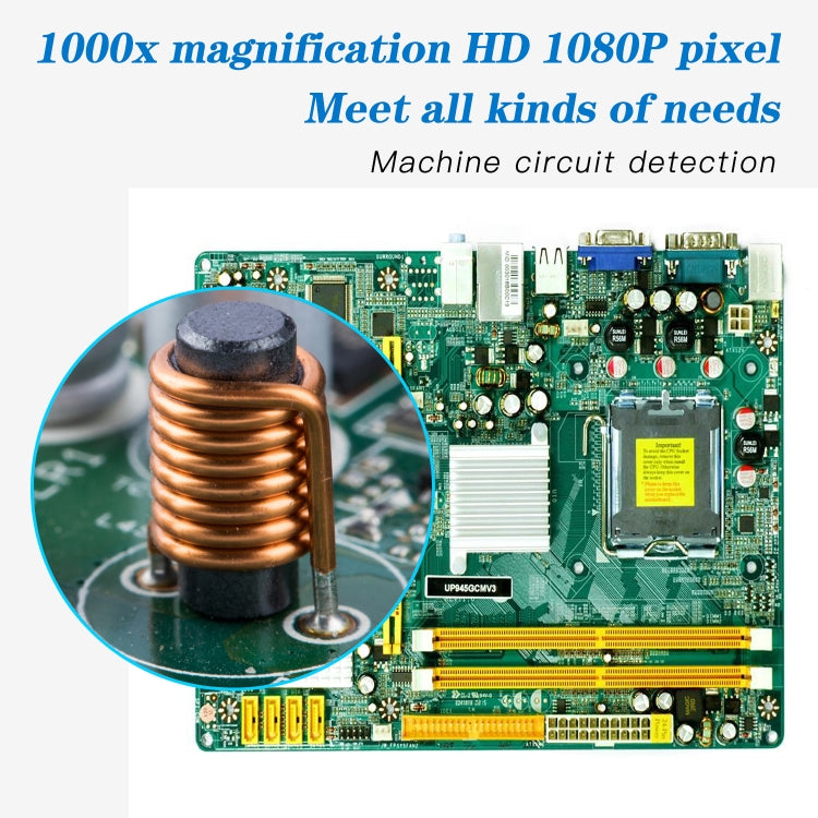 Microscopio digitale 1000X HD 1080P WiFi con 8 LED