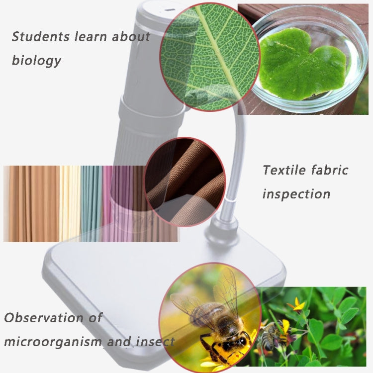 Microscopio digitale 1000X HD 1080P WiFi con 8 LED