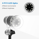 Microscopio digitale 1000X HD 1080P WiFi con 8 LED