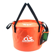 Borsa per attrezzatura da pesca da campeggio con cestino di scarico doppio pieghevole per esterno in PVC 30L 4 in 1