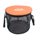 Borsa per attrezzatura da pesca da campeggio con cestino di scarico doppio pieghevole per esterno in PVC 30L 4 in 1
