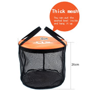 Borsa per attrezzatura da pesca da campeggio con cestino di scarico doppio pieghevole per esterno in PVC 30L 4 in 1