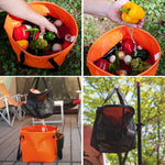 Borsa per attrezzatura da pesca da campeggio con cestino di scarico doppio pieghevole per esterno in PVC 30L 4 in 1