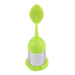 Filtro da tè in silicone a forma di foglia 16cm