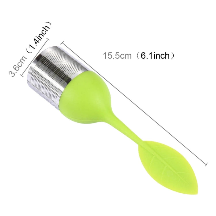Filtro da tè in silicone a forma di foglia 16cm