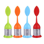 Filtro da tè in silicone a forma di foglia 16cm