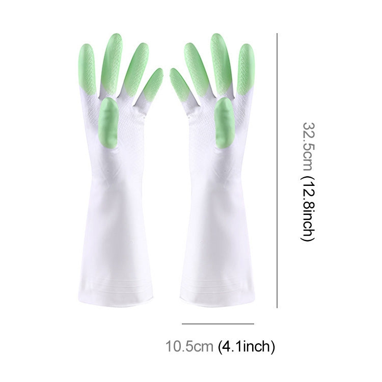 5 paia di vendita Shark Lavori domestici Pulizia Guanti in lattice PVC Impermeabili Addensare Guanti per lavaggio lavanderia