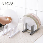 3 ripiani portapiatti in plastica rimovibili da cucina multifunzione, consegna colore casuale, Dish Rack Shelves