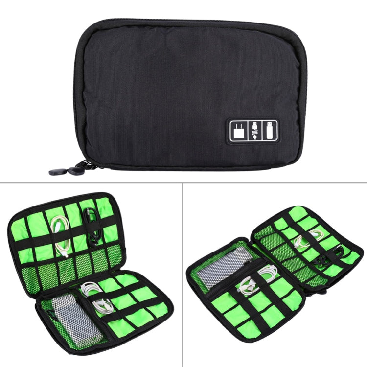 Organizzatore da viaggio portatile Borsa da collezione Custodia Custodia Gadget digitale Accessori elettronici, Dimensioni: 25,7 * 18,5 * 1,2 cm, HC3103B, HC3103L, HC3103G, HC3103TT