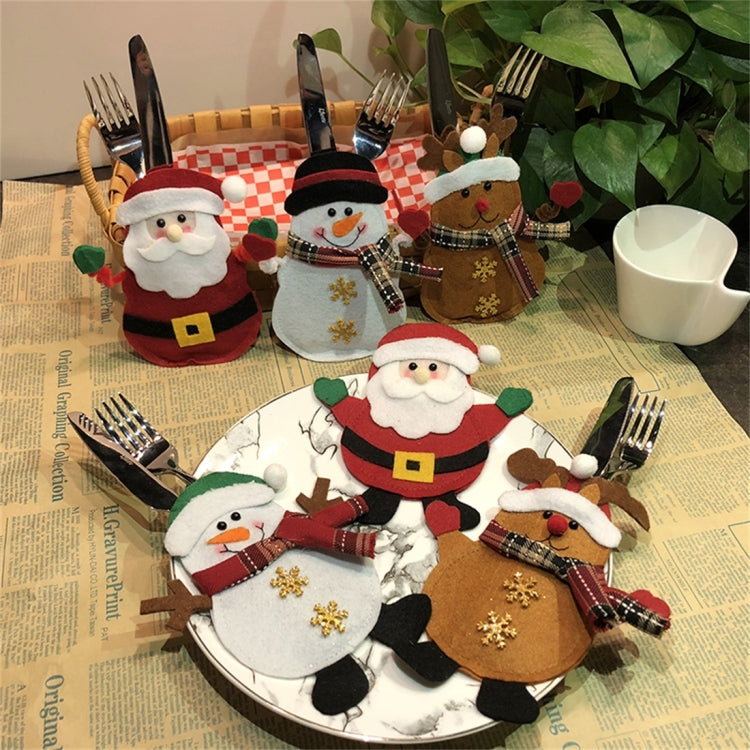 Decorazione natalizia con pupazzo di neve in velluto 16x15 cm
