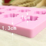 Stampi per cioccolato in silicone fai-da-te da 12 capacità (forma lecca-lecca), Cherry Blossoms Shape, Cow Shape, Lollipop Shape