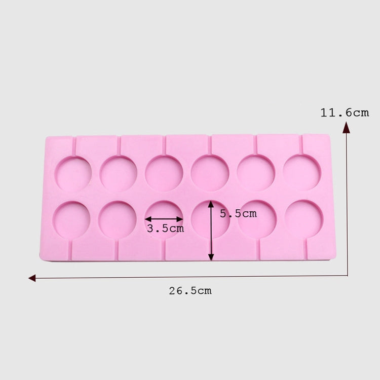 Stampi per cioccolato in silicone 12 forme lecca-lecca