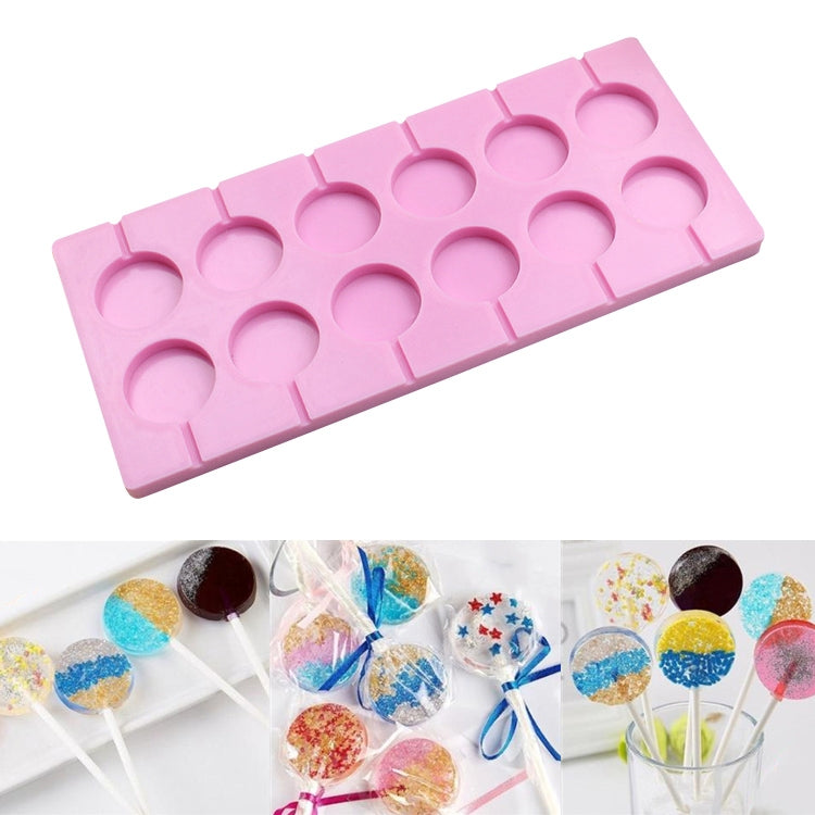 Stampi per cioccolato in silicone 12 forme lecca-lecca