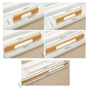2049-128 Maniglia per porta diritta con maniglia in lega di alluminio per porta dell'armadio a cassetti, 2049-128 (Black), 2049-128 (White)