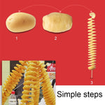 Affettatrice manuale tornado per patate e verdure