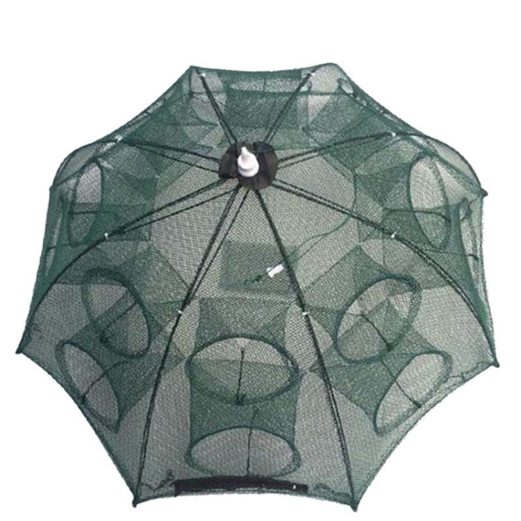 Attrezzatura da pesca con rete da pesca pieghevole automatica a 16 fori in nylon per gamberetti granchi pesciolini trappola per pesci, 16 Holes