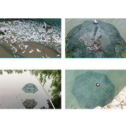 Rete da pesca pieghevole automatica a 20 fori, trappola per gamberetti, granchi, pesciolini, rete da pesca in nylon, 20 Holes