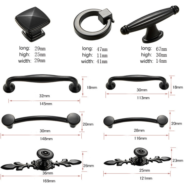5 PZ 6291A-96 Maniglia per porta dell'armadio semplice Maniglia per cassetto dell'armadio Maniglia in lega di zinco, 6291A-96