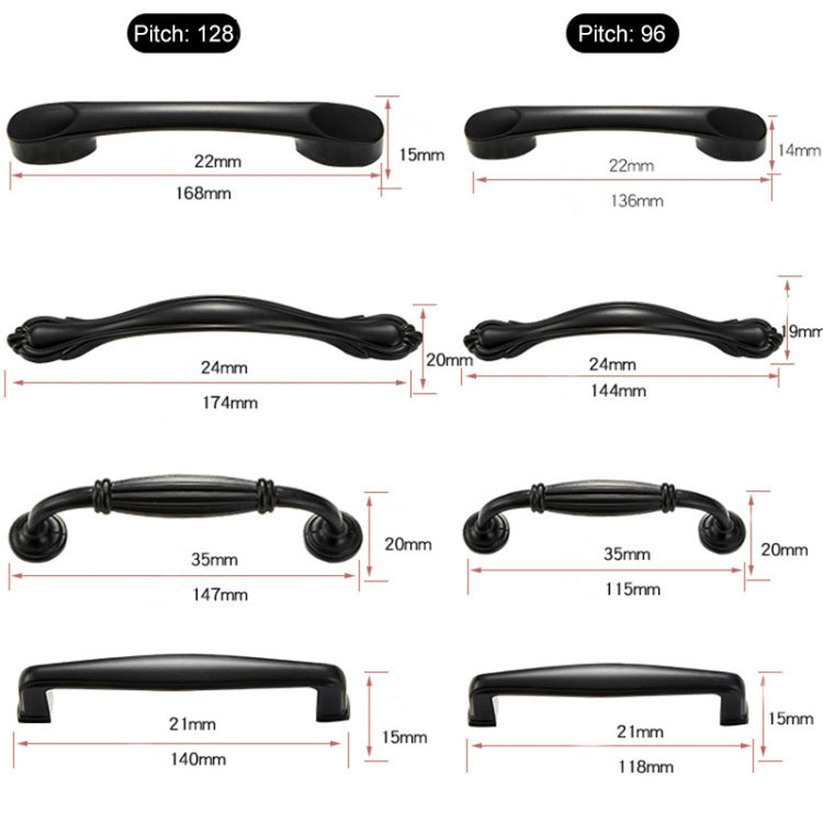 5 PZ 6225A-64 Maniglia per porta dell'armadio semplice Maniglia per cassetto dell'armadio Maniglia in lega di zinco, 6225A-64