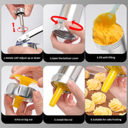 Stampo per macchine utensili per biscotti multifunzionali per uso domestico che decora dolci fai da te montati con 20 stampi e 4 ugelli, Multi-function silver, Multi-function Green