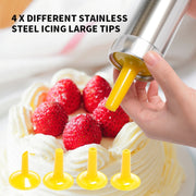 Stampo per macchine utensili per biscotti multifunzionali per uso domestico che decora dolci fai da te montati con 20 stampi e 4 ugelli, Multi-function silver, Multi-function Green