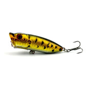 HENGJIA Esche da pesca popper artificiali Esche da pesca ecologiche con ganci, Lunghezza: 6,5 cm, Consegna colore casuale, Length: 6.5cm