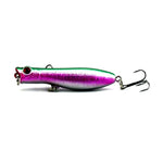 Esche da pesca artificiali Popper bioniche 6 cm con ganci