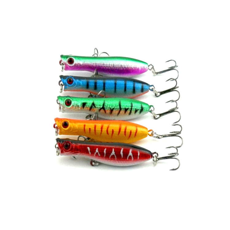 Esche da pesca artificiali Popper bioniche 6 cm con ganci