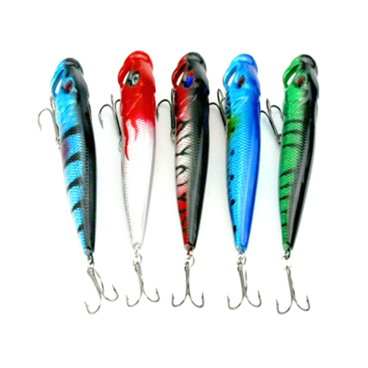 HENGJIA Esche bioniche popper da pesca artificiali in plastica Esche da pesca ecologiche con ganci, Lunghezza: 9 cm, Consegna colore casuale, Length: 9 cm