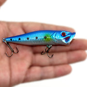 HENGJIA Esche bioniche popper da pesca artificiali in plastica Esche da pesca ecologiche con ganci, Lunghezza: 9 cm, Consegna colore casuale, Length: 9 cm