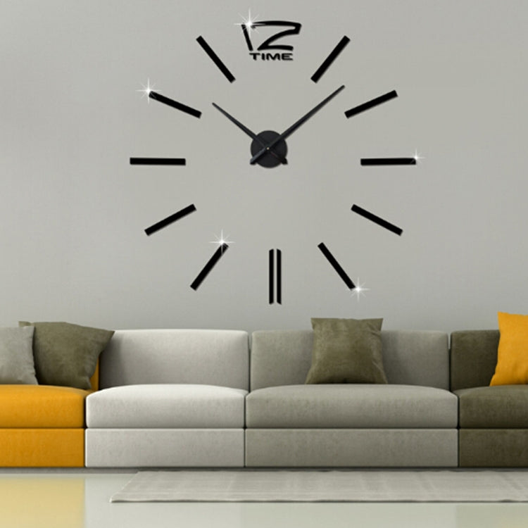 Orologio muto da 39 pollici per camera da letto, casa e ufficio, moderno, senza cornice, grande adesivo da parete a specchio 3D fai da te, MH101  (Black), M001 (Gold), M001 (Silver)