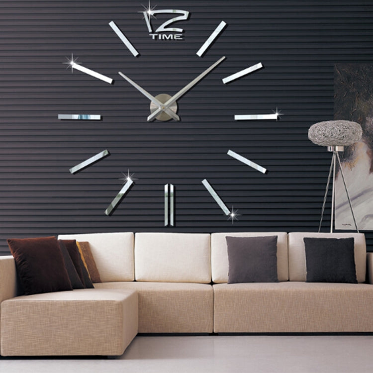 Orologio muto da 39 pollici per camera da letto, casa e ufficio, moderno, senza cornice, grande adesivo da parete a specchio 3D fai da te, MH101  (Black), M001 (Gold), M001 (Silver)