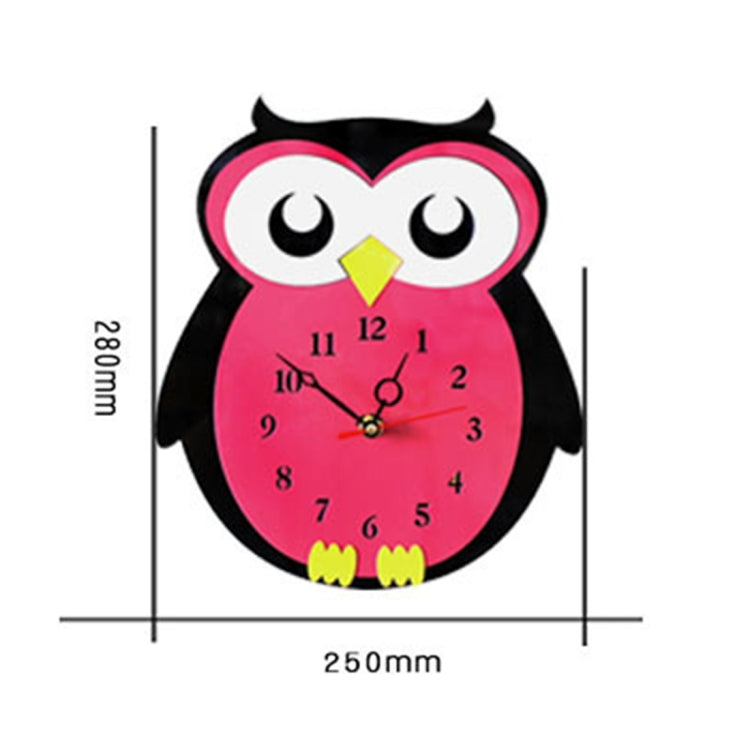 Orologio da parete rotondo al quarzo, muto, a forma di batteria, da 11 x 10 pollici, per camera da letto per bambini, senza ticchettio, Owl, Balloon