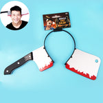 Cerchio per capelli e coltello da cucina in plastica 30cm