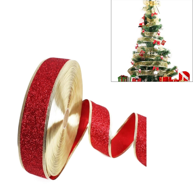 Nastro decorativo glitterato per albero di Natale 2 m