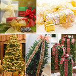 Nastro decorativo glitterato per albero di Natale 2 m