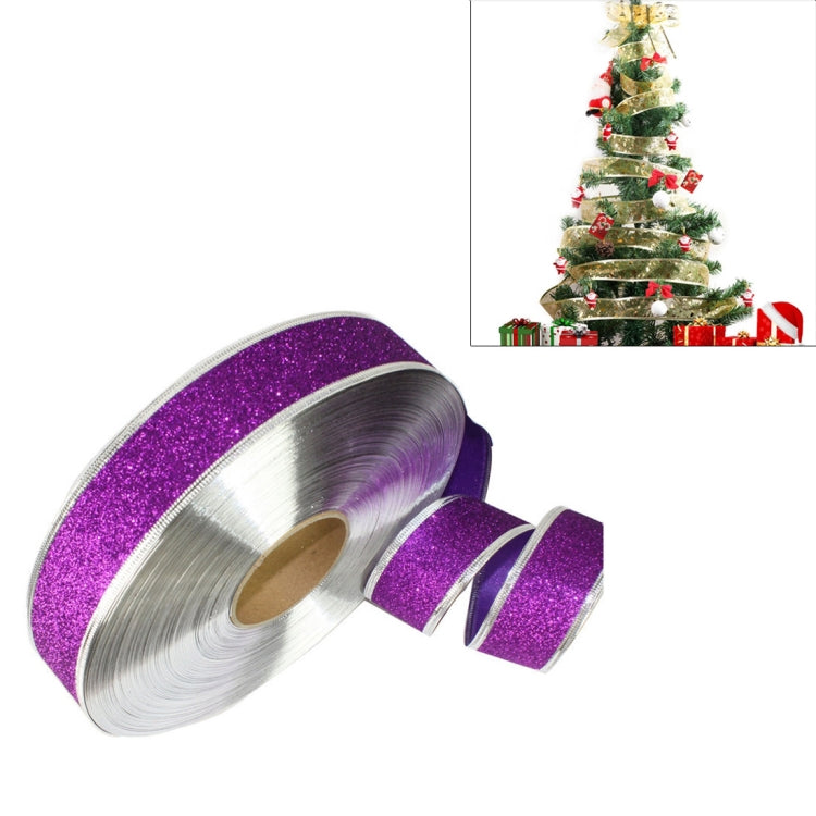 Nastro decorativo glitterato per albero di Natale 2 m