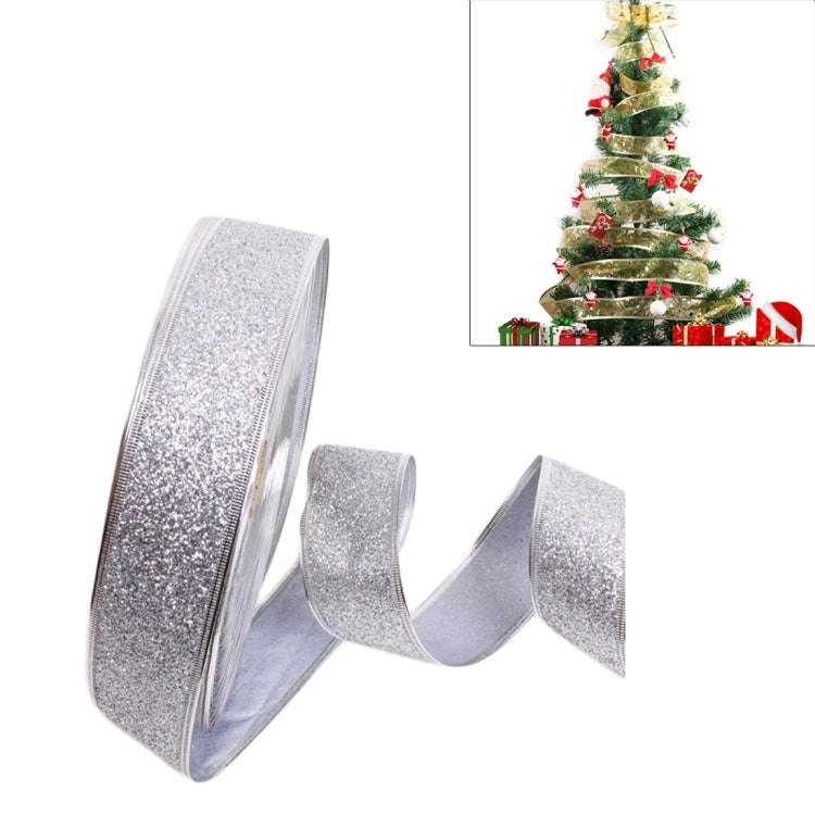 Nastro decorativo glitterato per albero di Natale 2 m