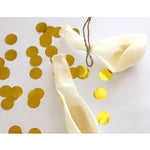 Set 5 palloncini coriandoli dorati trasparenti 12 pollici