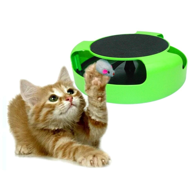 Articoli per animali domestici Gatto in plastica Catch the Mouse Giradischi interattivo Giocattoli per animali domestici, Turntable Pet Toys