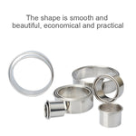 12 pezzi/set strumenti per la cottura di ciambelle e mousse per stampi da taglio a forma rotonda in acciaio inossidabile, Round Shape(12 PCS / Set)