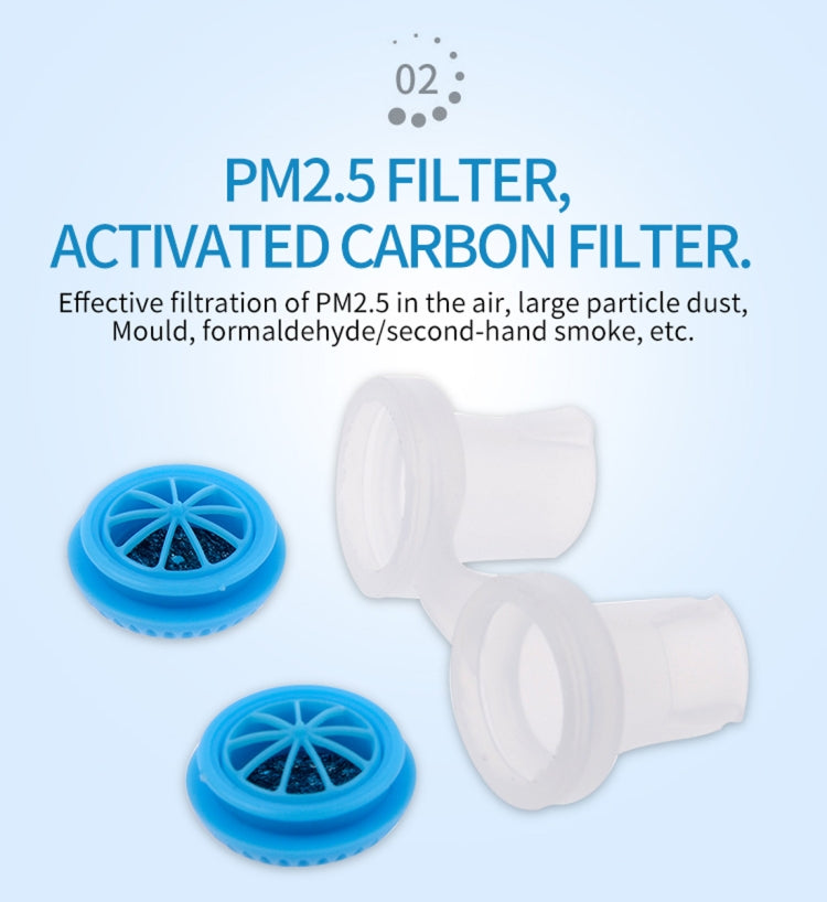 Purificatori d'aria antirussamento in silicone ABS 2 in 1