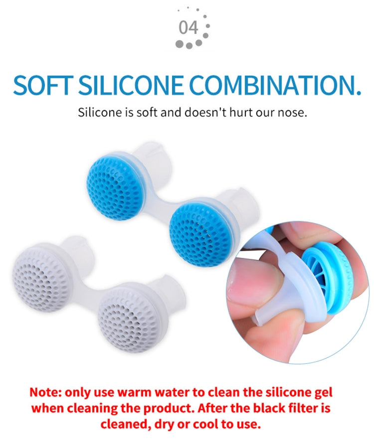 2 purificatori d'aria antirussamento in silicone ABS 2 in 1